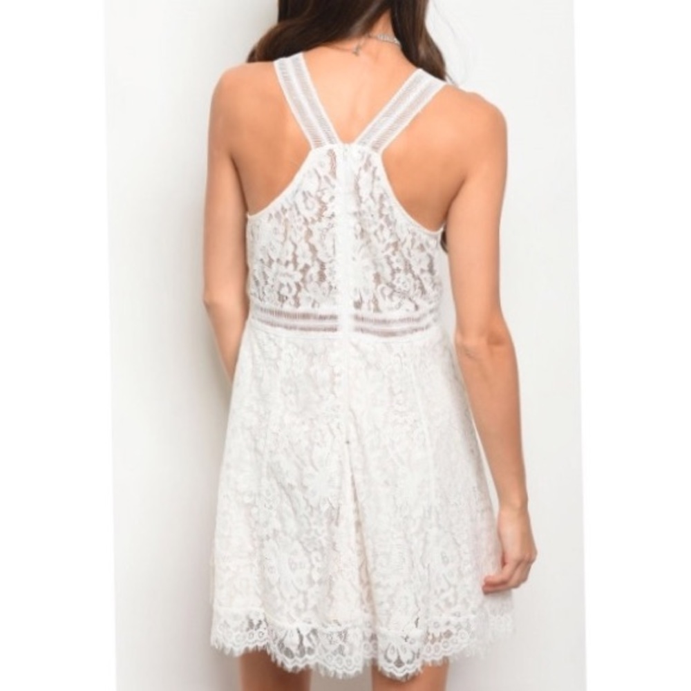 CLEARANCE *LAST ONE* Antique Lace Mini Dress - Picture 3 of 8